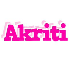 Akriti dancing logo