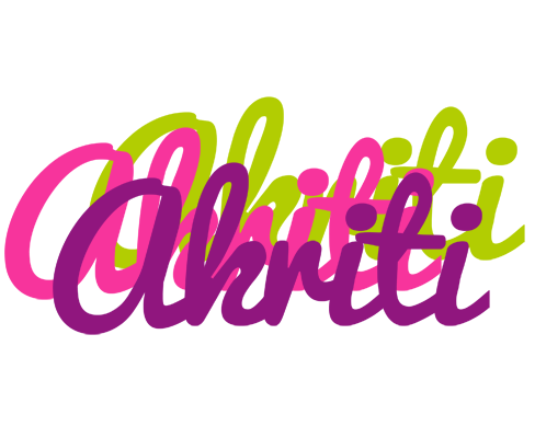 Akriti flowers logo