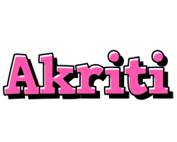 Akriti girlish logo