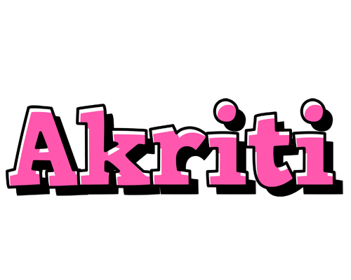 Akriti girlish logo
