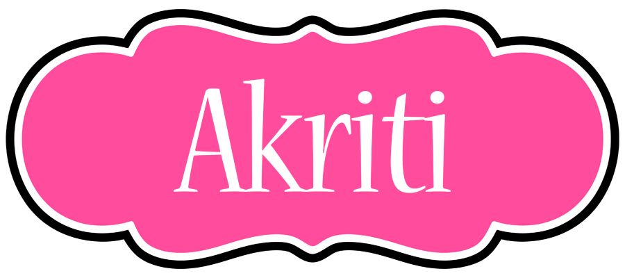Akriti invitation logo