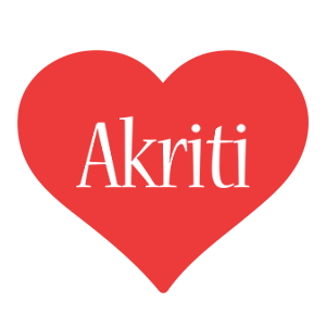 Akriti love logo