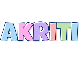 Akriti pastel logo