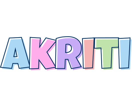 Akriti pastel logo
