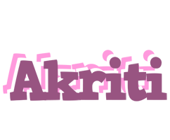 Akriti relaxing logo