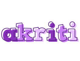 Akriti sensual logo