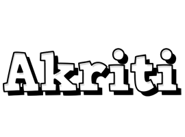 Akriti snowing logo