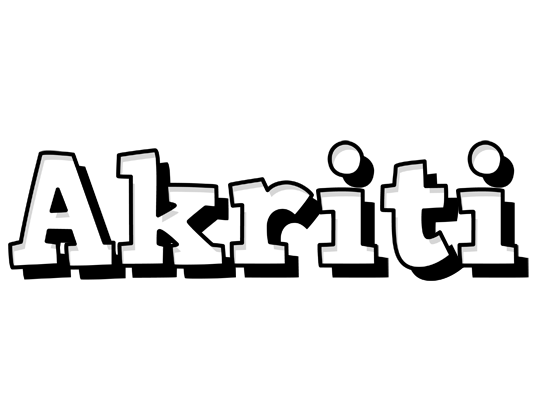 Akriti snowing logo