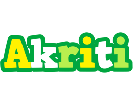 Akriti soccer logo