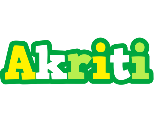 Akriti soccer logo