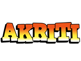 Akriti sunset logo