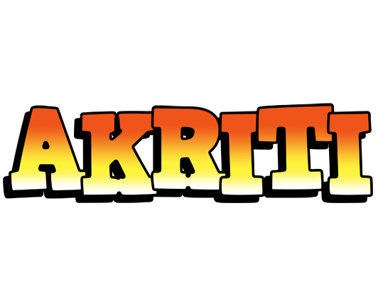 Akriti sunset logo