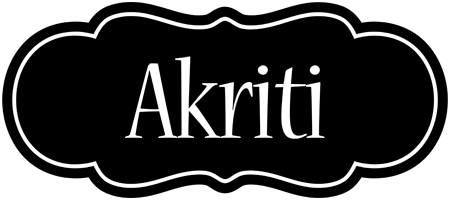 Akriti welcome logo