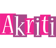 Akriti whine logo