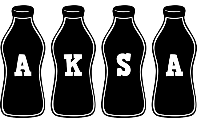 Aksa bottle logo