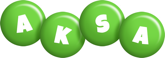 Aksa candy-green logo