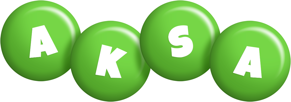 Aksa candy-green logo