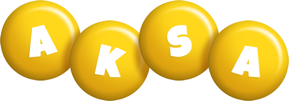 Aksa candy-yellow logo