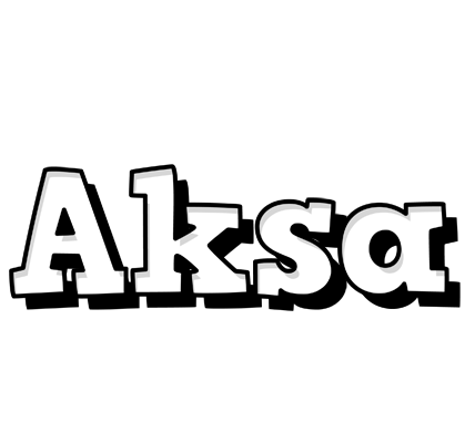 Aksa snowing logo