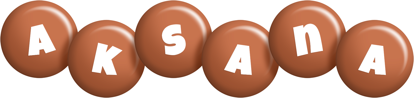 Aksana candy-brown logo