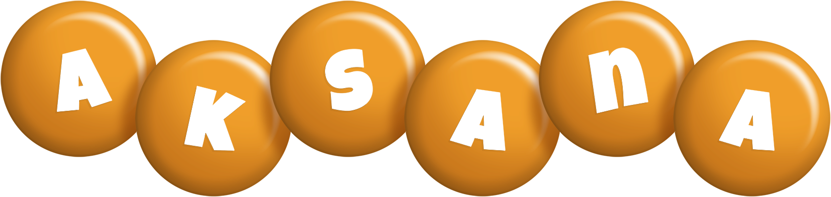 Aksana candy-orange logo