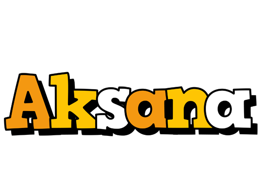 Aksana cartoon logo