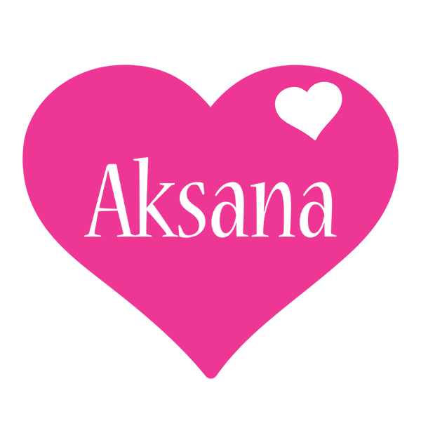 Aksana love-heart logo