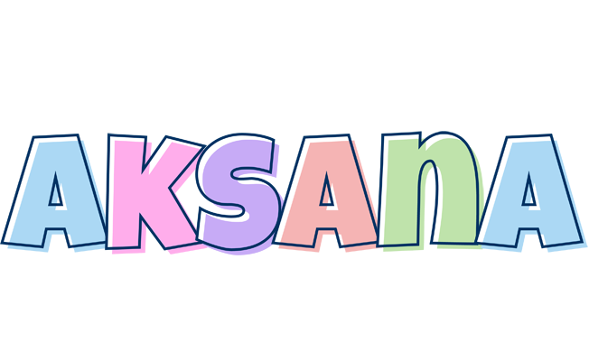 Aksana pastel logo
