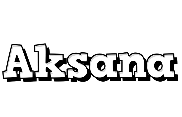 Aksana snowing logo