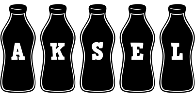 Aksel bottle logo