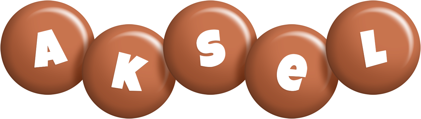 Aksel candy-brown logo