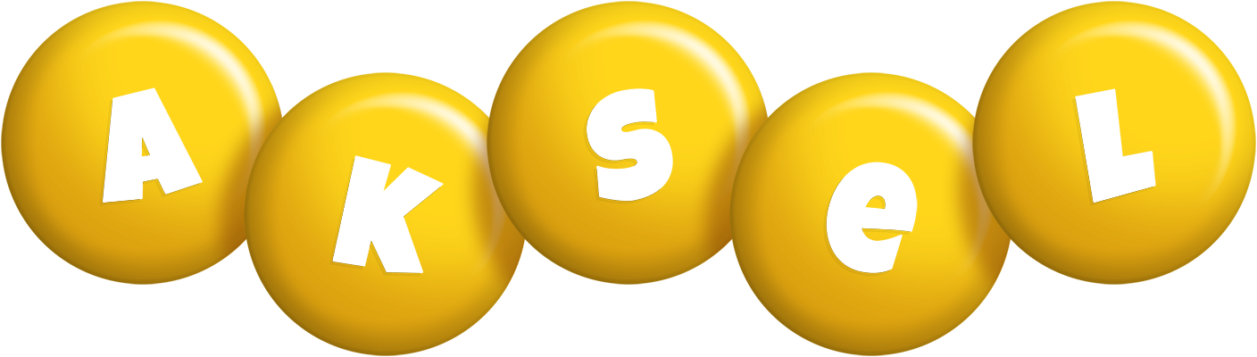 Aksel candy-yellow logo