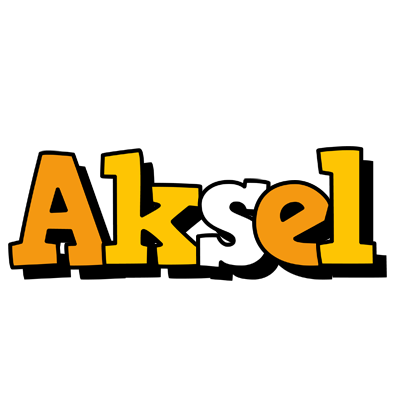 Aksel cartoon logo