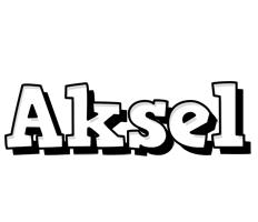Aksel snowing logo