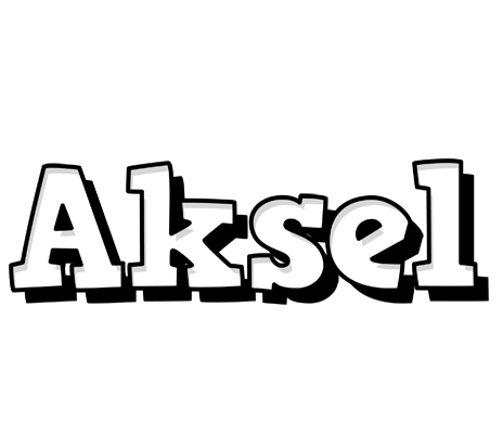 Aksel snowing logo