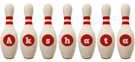 Akshata bowling-pin logo