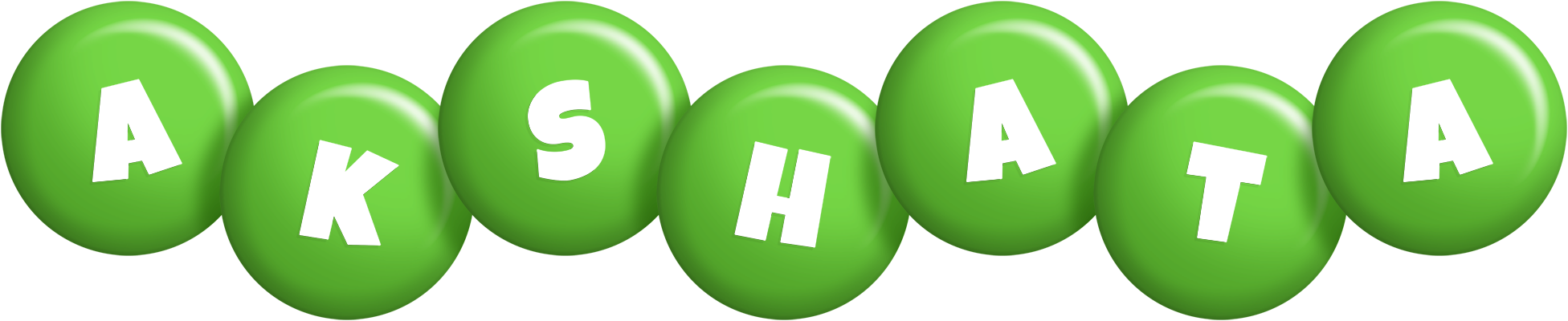Akshata candy-green logo
