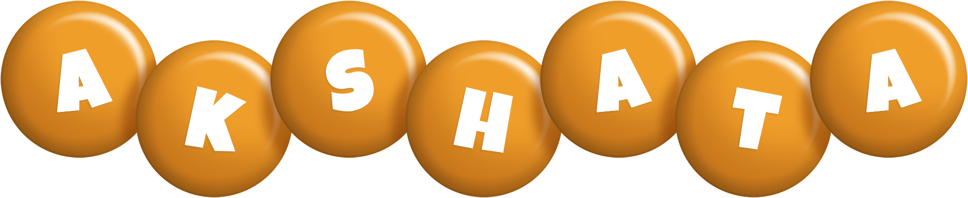 Akshata candy-orange logo