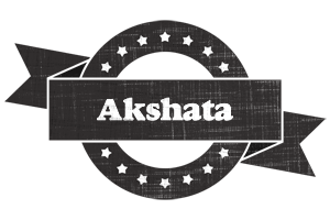 Akshata grunge logo