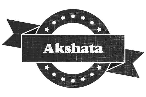 Akshata grunge logo