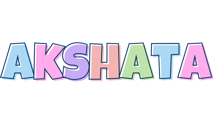 Akshata pastel logo
