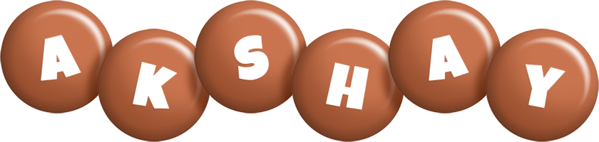 Akshay candy-brown logo