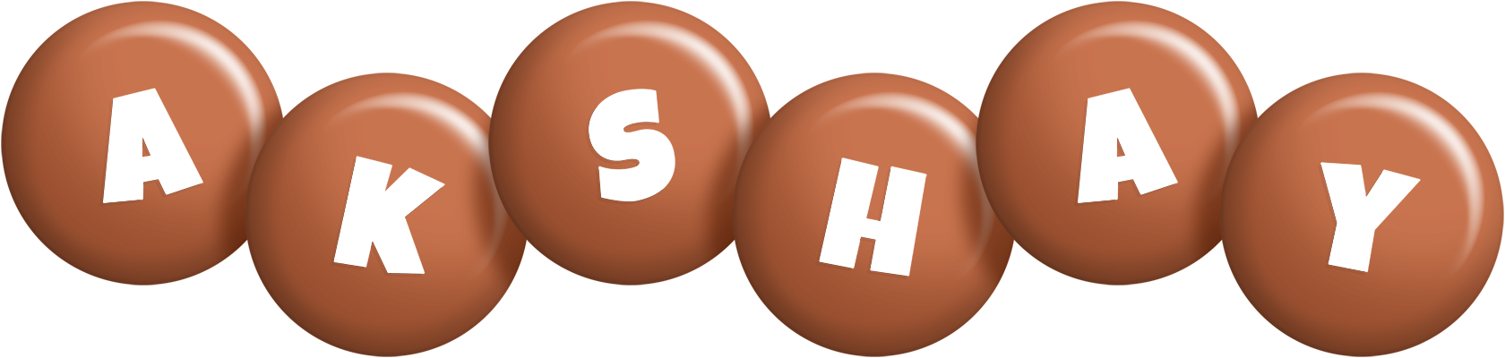 Akshay candy-brown logo