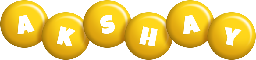 Akshay candy-yellow logo