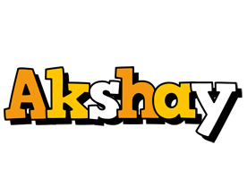 Akshay cartoon logo