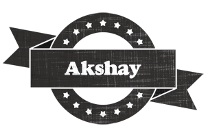 Akshay grunge logo