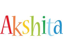 Akshita birthday logo