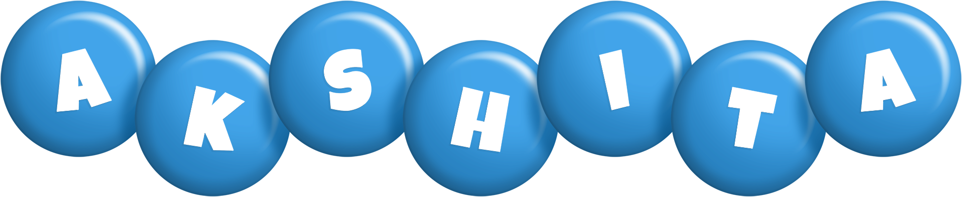 Akshita candy-blue logo