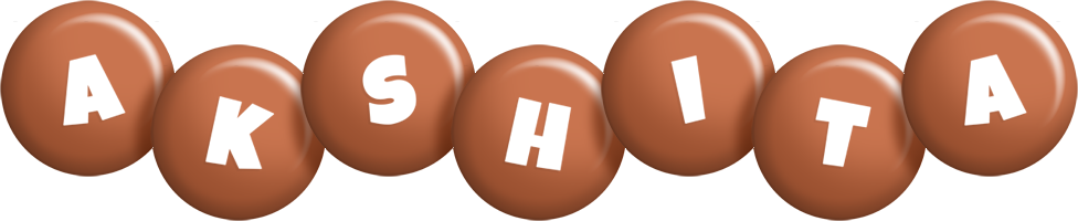 Akshita candy-brown logo