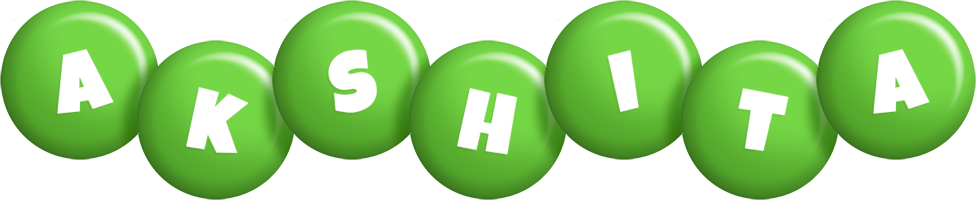 Akshita candy-green logo